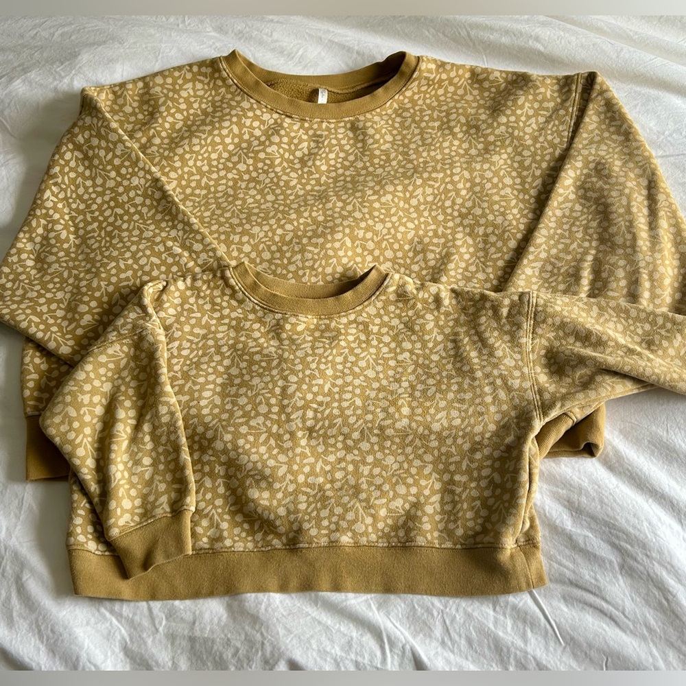 Rylee and Cru Mommy and Me Sweatshirts in Goldenberry